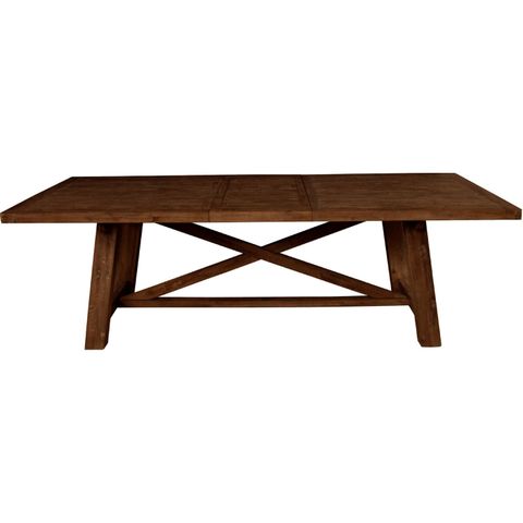 Alpine 4068-01 Newberry 88" Extension Dining Table In Distressed Brown ... in How the Newberry Extension Dining Table Adapts to Your Lifestyle