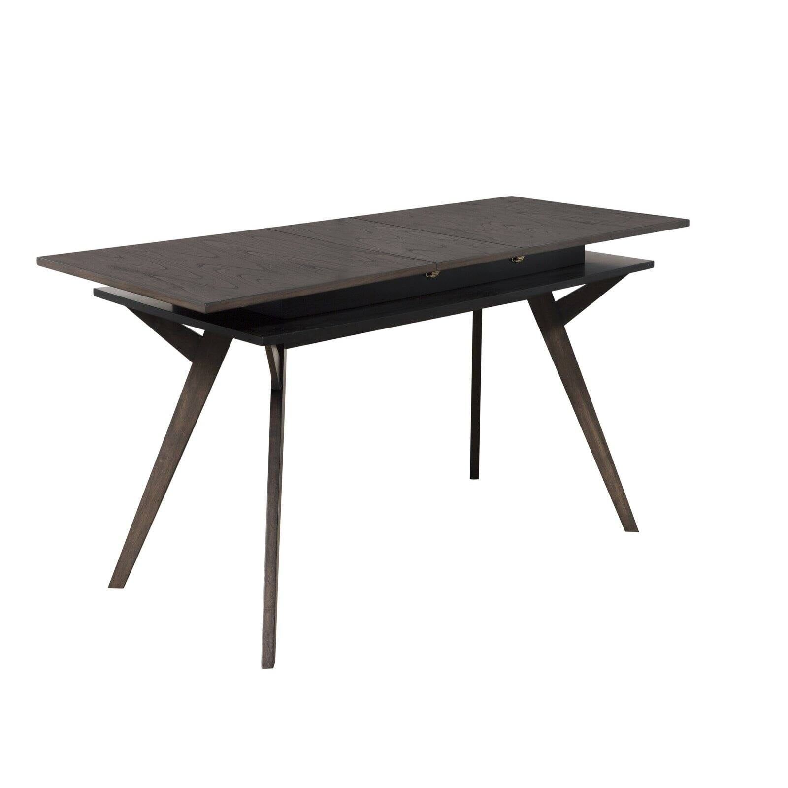 Alpine Furniture Lennox Rectangular Wood Dining Table In Dark Tobacco (Brown) - Walmart.com regarding Styling Your Rebellah Walnut Brown Rectangular Table for Every Occasion