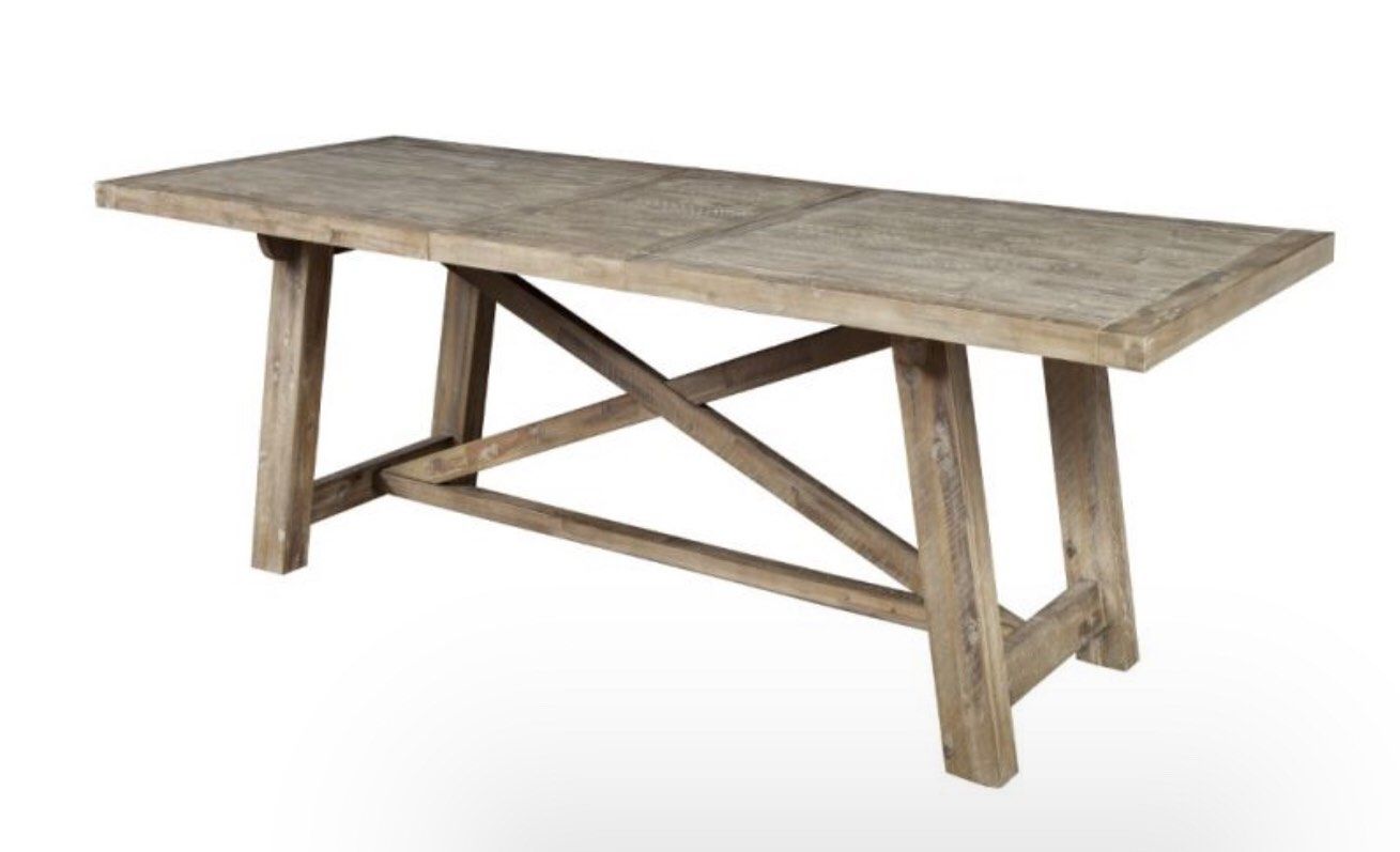 Alpine Furniture - Newberry Extension Dining Table, Weathered Natural ... within How the Newberry Extension Dining Table Adapts to Your Lifestyle