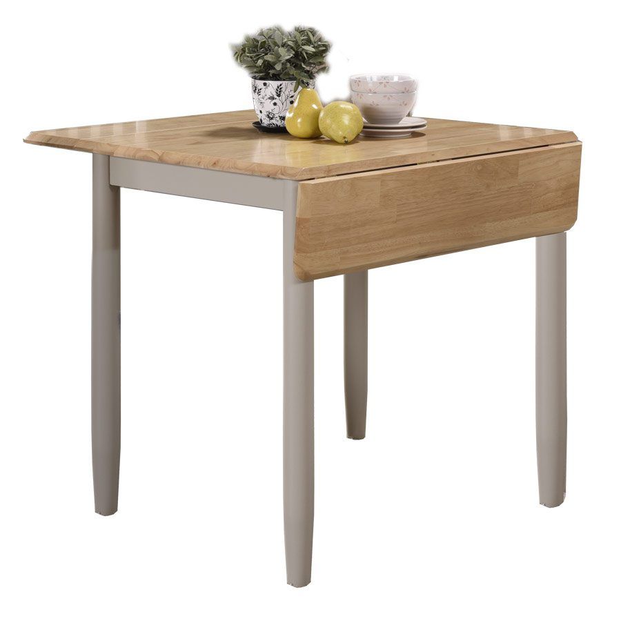 Alston Painted Grey Drop Leaf Dining Table | Oak World throughout Drop Leaf Table Contemporary Grey