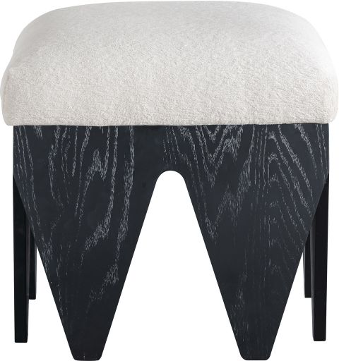 Altair Velour Fur Fabric Bench In Cream And Black By Meridian ... within Understanding the Allure of the Sonia Upholstered Bench in Cream Velour