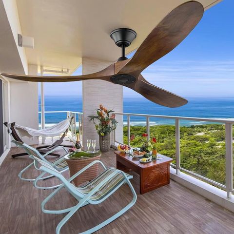 Amazon.com: 52 Inch Outdoor Ceiling Fan Without Light, 3 Blade Natural ... within Enhancing Customer Experience Through Thoughtful Outdoor Air Circulation Solutions