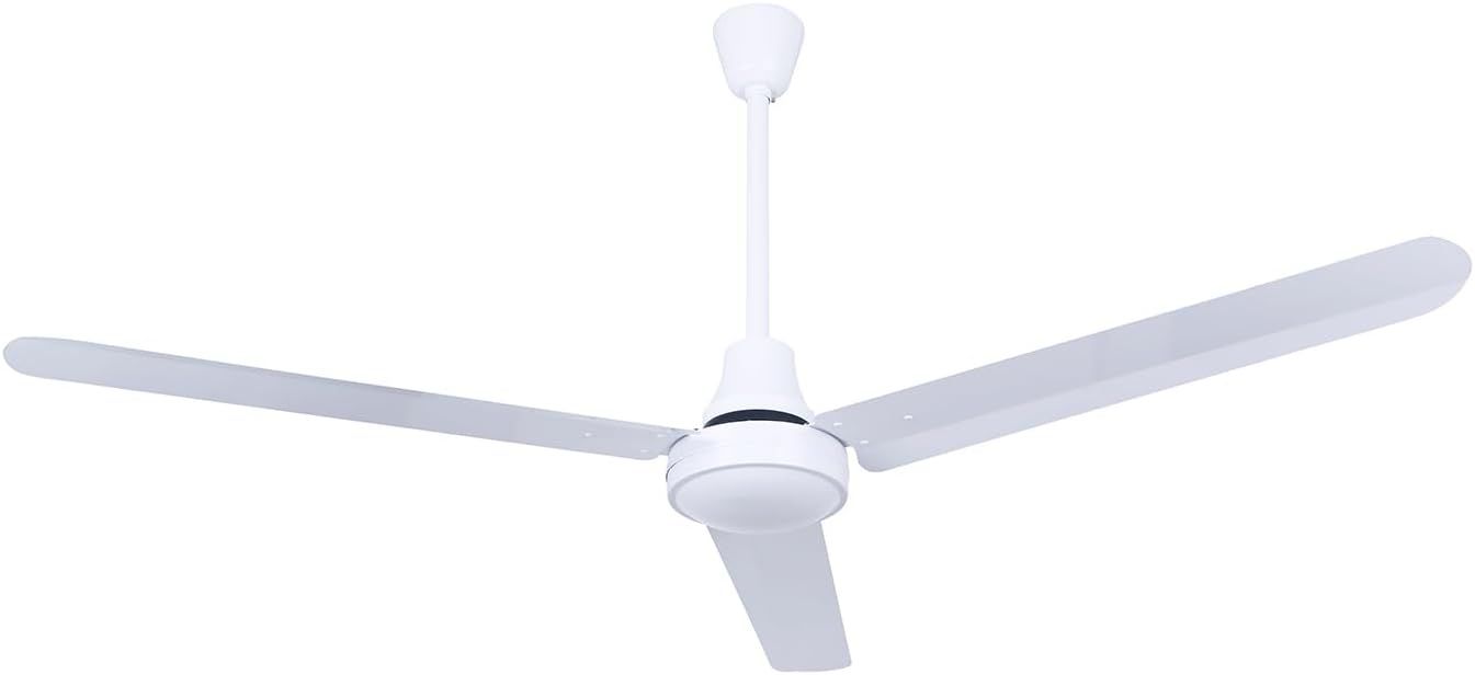 Amazon.com: 60&quot; White Weatherproof Industrial Ceiling Fan – High ... with regard to Industrial Outdoor Ceiling Fan For Warehouses