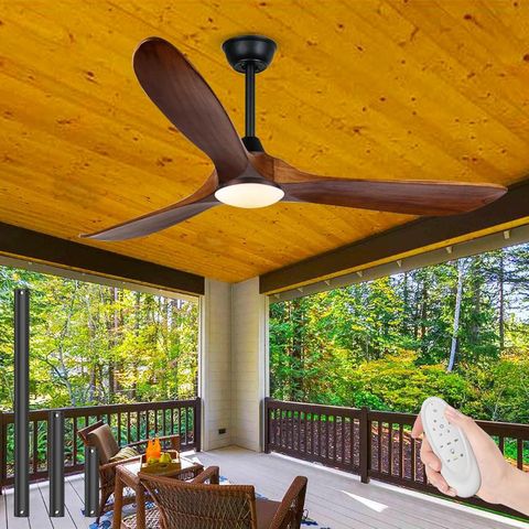 Amazon.com: 70 Inch Farmhouse Ceiling Fan With Light And Remote ... within Outdoor Ceiling Fan With Reversible Airflow
