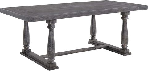 Amazon.com - Acme Bernard Dining Table In Weathered Gray Oak - Tables intended for Understanding the Craftsmanship of the ACME Harald Dining Table Gray Oak