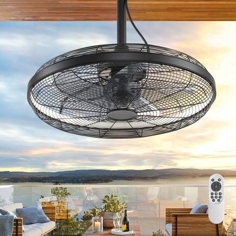 Amazon.com: Ahawill Outdoor Ceiling Fans With Lights, 20'' Gazebo Fan ... in Choosing the Right Low Profile Outdoor Ceiling Fan for Your Gazebo Space