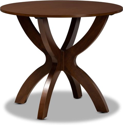 Amazon.com - Baxton Studio Tilde Modern And Contemporary Walnut Brown ... for Elevate Your Space with a 35-Inch Walnut Round Table