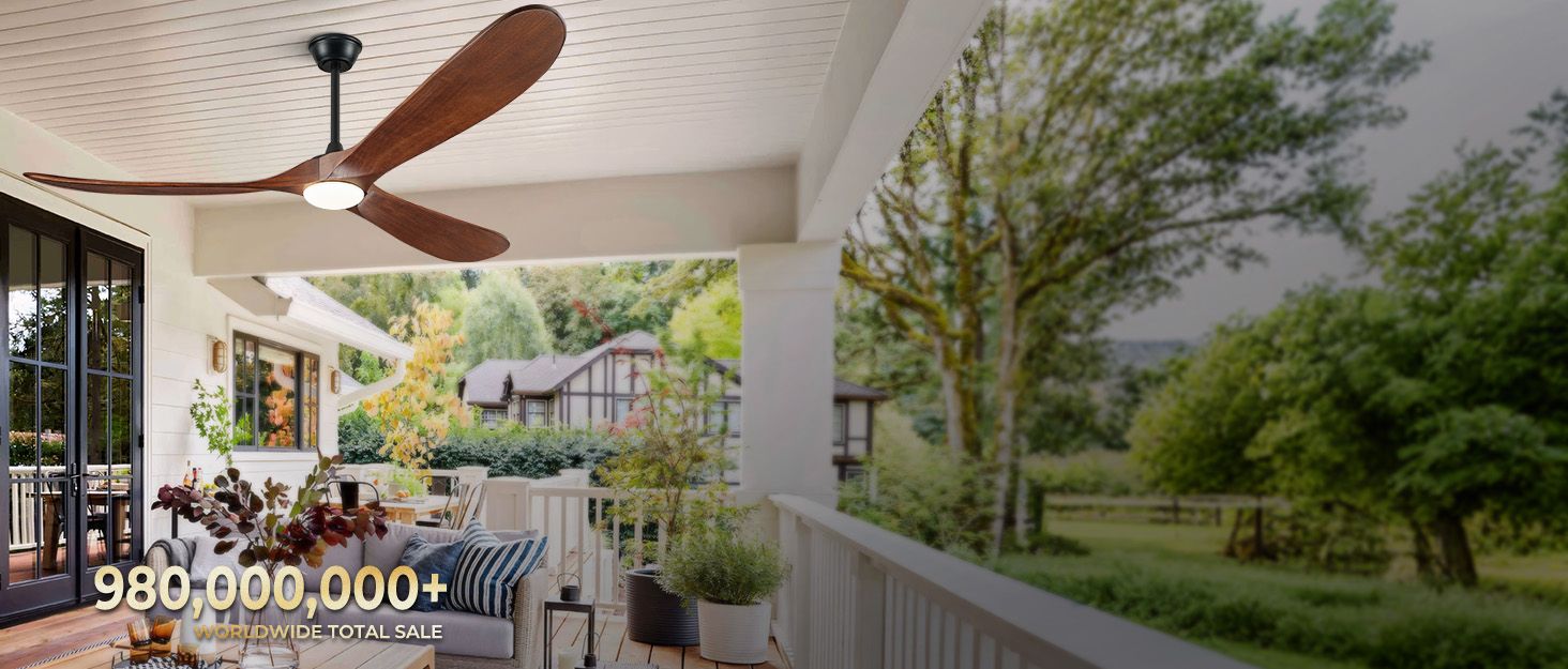 Amazon.com: Boosant 72&quot; Outdoor Ceiling Fans With Lights And Remote ... pertaining to Outdoor Ceiling Fan For Cafe And Restaurant