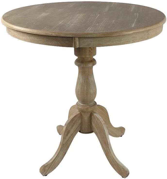 Amazon.com: Carolina Classic Fairview 36&quot; Round Pedestal Bar Table In ... within A Closer Look at the Craftsmanship of the Carolina Classics Fairview Pedestal Table