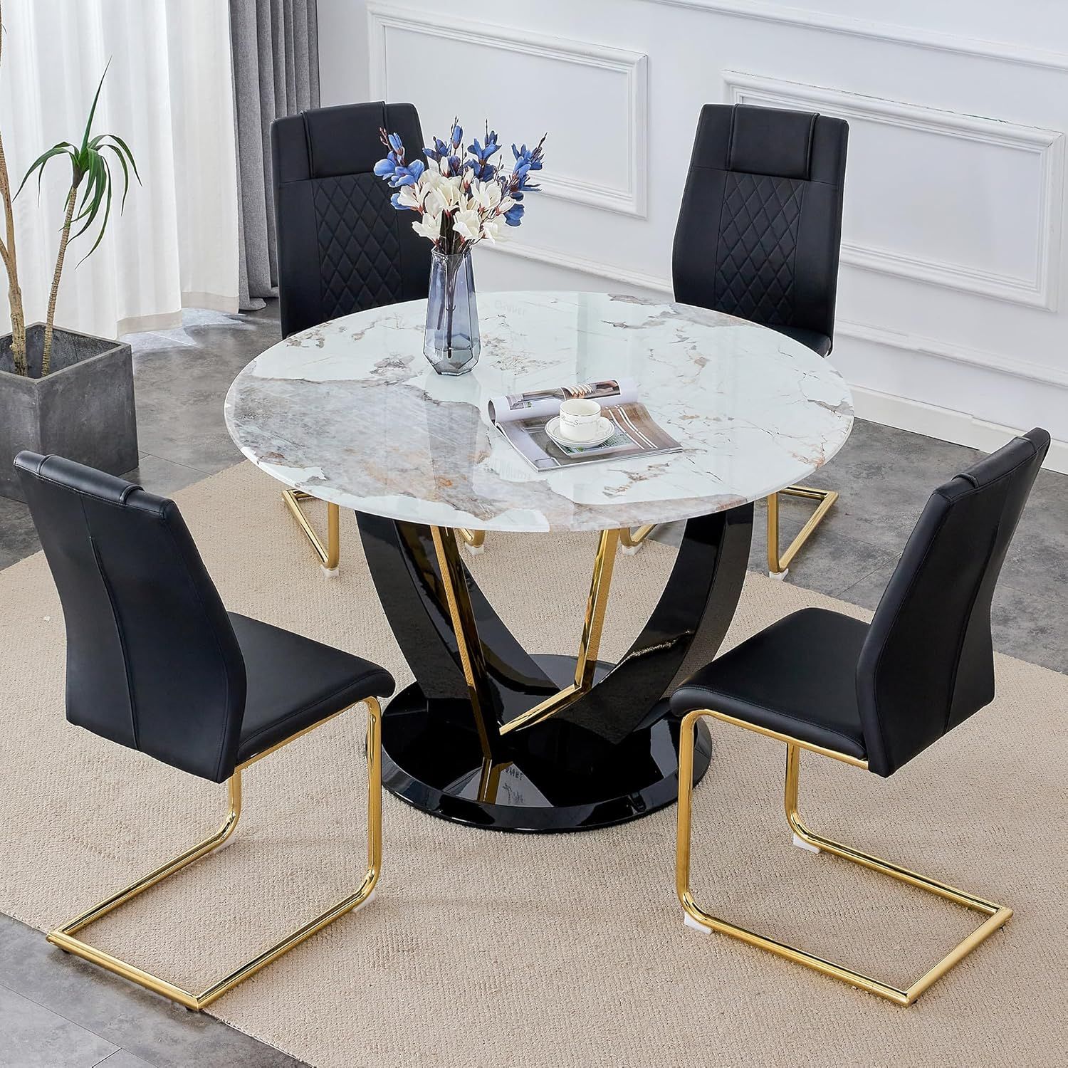 Creating elegance in small spaces with round marble dining table considerations