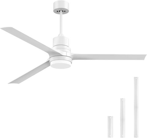 Amazon.com: Ghicc Ceiling Fans With Lights And Remote, White Outdoor ... pertaining to Understanding the Benefits of Modern White Outdoor Ceiling Fans with Remote Control