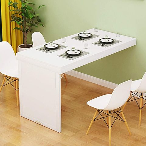 Amazon.com: Horv Folding Dining Table Wall-Mounted Fold Up Wall Table ... inside Efficient dining solutions: Why foldable wall tables are perfect for small apartments