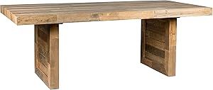 Amazon.com - Kosas Home Norman Dining Tables, Natural Pine Finish - Tables intended for The Orlando 71&quot; Dining Table Natural by Kosas Home An In-Depth Look
