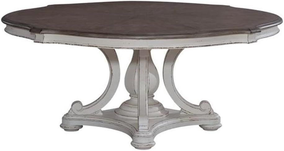 Amazon.com - Liberty Furniture Magnolia Manor Round Wood Table Set In ... for Liberty Furniture Magnoia Manor Drop Leaf Table
