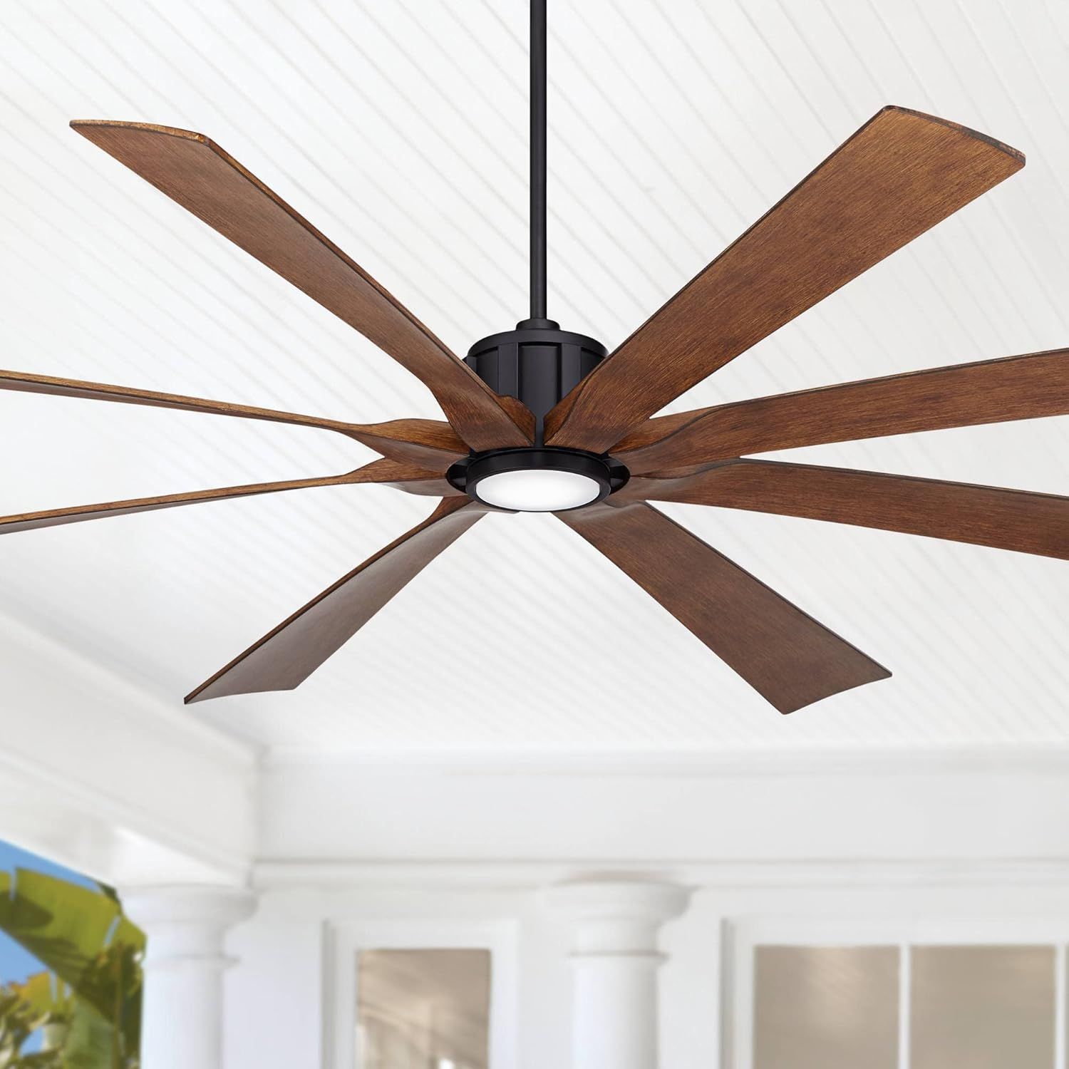 Amazon.com: Possini Euro Design 80&quot; Defender Modern Industrial Outdoor ... throughout Building Resilient Outdoor Environments with Thoughtful Ceiling Fan Selection