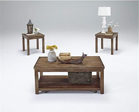 Amazon.com: Progressive Furniture Silverton 3 Pack (Cocktail & 2 Ends ... within Silverton 3 Pack (Cocktail & 2 Ends) - Driftwood