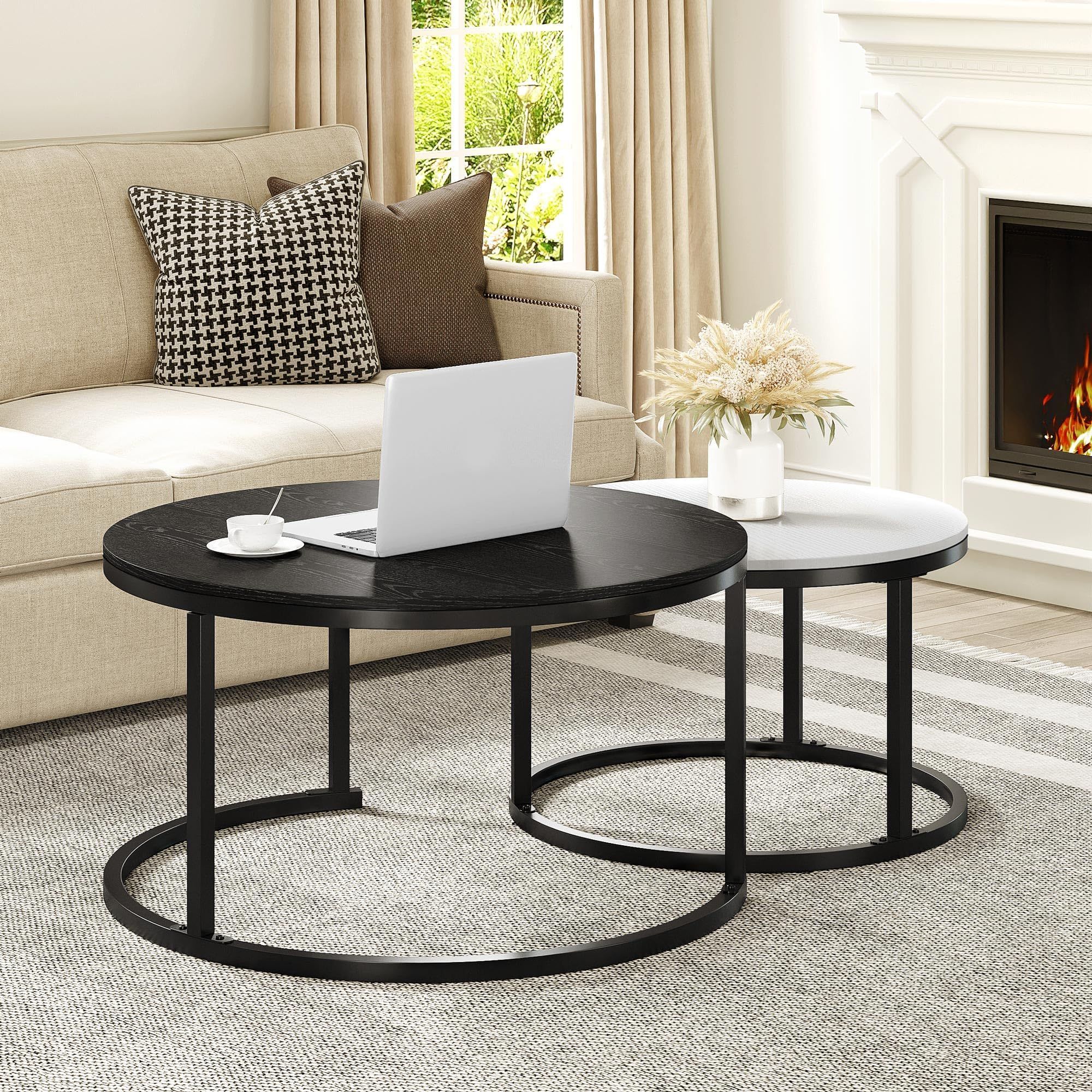 How a Black Nesting Coffee Table Set Can Enhance Your Small Space