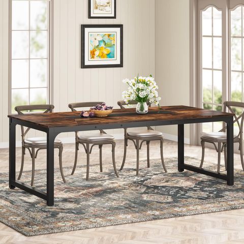 Amazon.com - Tribesigns Dining Room Kitchen Table: 78.7 Inches ... throughout Extendable Rectangular Dining Table Large Family