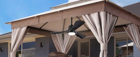 Amazon.com: Zimofll 42" Outdoor Ceiling Fan For Patios With Light ... in Outdoor Ceiling Fan For Luxury Villa Terrace