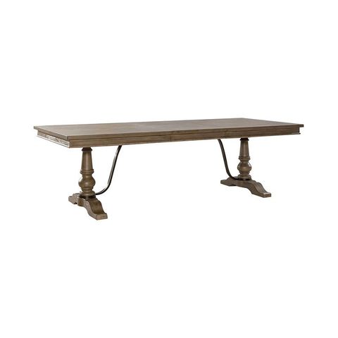 Americana Farmhouse Trestle Dining Table By Liberty Furniture, 1 Review ... intended for Investigating the Beauty and Functionality of the Liberty Furniture Farmhouse Trestle Table