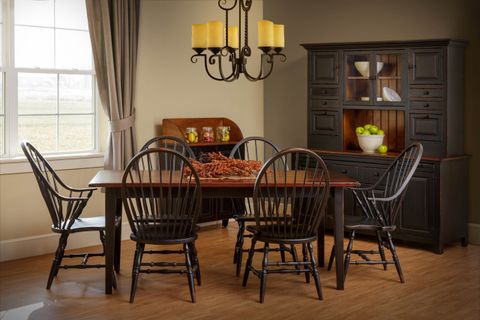 Amish Handcrafted Furniture within Furniture Of America Liston Wood Trestle Dining Table In Rustic Brown Pine