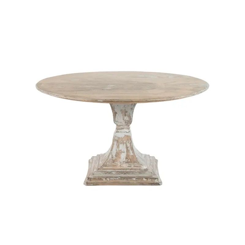 Antique Sky Gray Round Dining Table - Deco Decor Home Furniture Trading ... for Why an Antique Rustic Gray Round Dining Table is a Timeless Choice