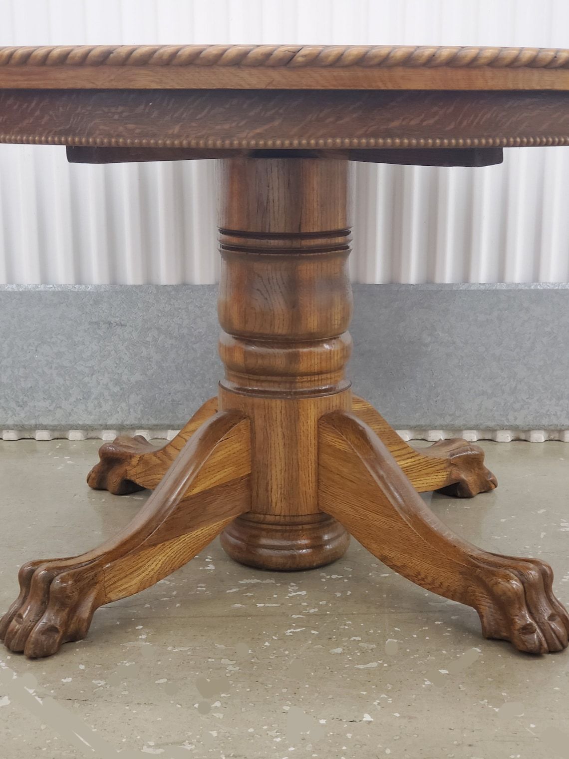 Antique Tiger Oak Wood Dining Table Antique Round Oak Table - Etsy throughout Caring for Your Ellen Antique Natural Oak Dining Table A Legacy Piece