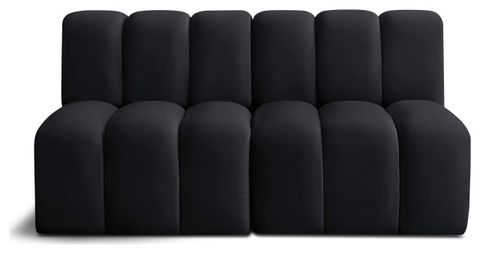 Arc Upholstered Modular Sofa, 2-Piece: Straight Chair (2 ... pertaining to Designing with the Arc Velvet Modular Sofa A Camel Hue Story