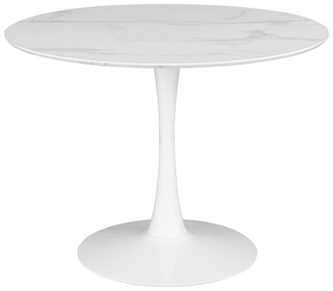 Arkell White 40" Round Dining Table | Round Dining Room Sets, Round ... with regard to 40" Round Dining Table, White Finish