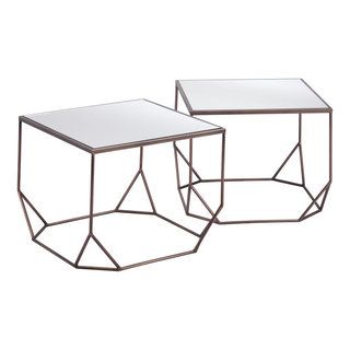 Arzon Coffee Table Set Bronze - Contemporary - Coffee Table Sets - By ... throughout Arzon Coffee Table Set, 2-Piece, Bronze