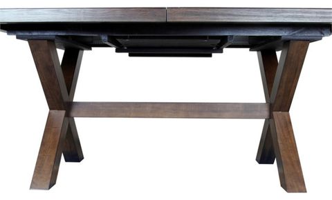 Astoria Mocha Brown Wood 80-Inch Trestle Dining Table - Transitional ... for Astoria Trestle Table
