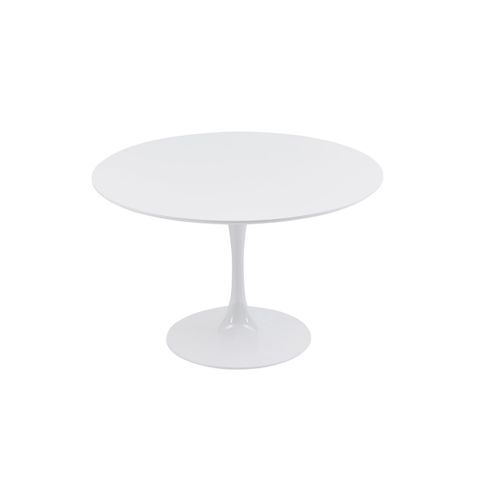 Astrid 40″ White Round Dining Table By Euro Style - Concepts Furniture pertaining to Beyond the Basics What to Know About 40-Inch Round White Dining Tables