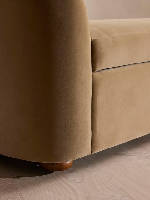 Athena Bench, Velvet, Camel, Us - Soho Home with regard to Athena Boucle Fabric Upholstered Bench, Camel, Velvet