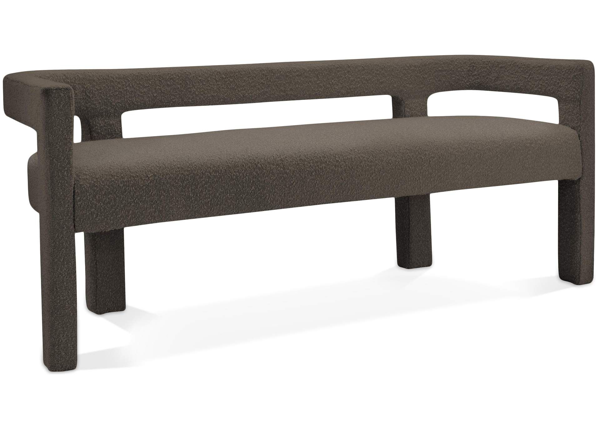 Athena Black Boucle Fabric Bench pertaining to Understanding the Durability and Beauty of Boucle Fabric Benches