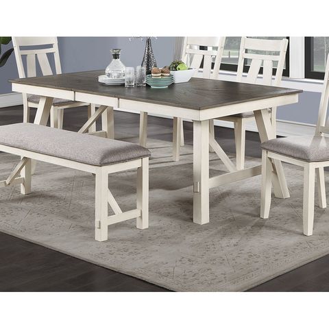 August Grove® Connahey 1Pc Rectangular Dining Table With Leaf | Wayfair regarding Designing Your Dream Dining Room Bring Coastal Charm with the Seaside Table