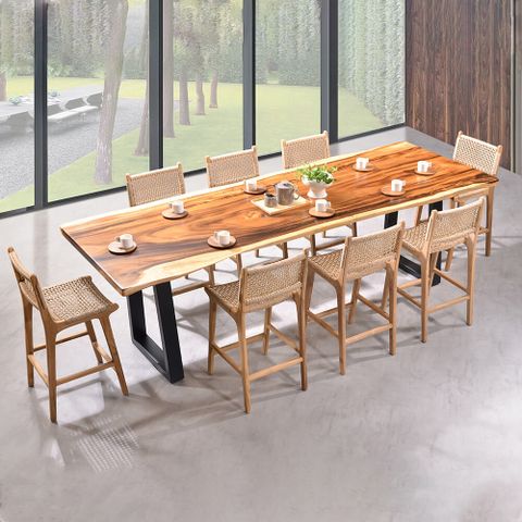 Bali Dining Table - Ximu 喜木 throughout Handmade Teak Wood Dining Table Bali Style