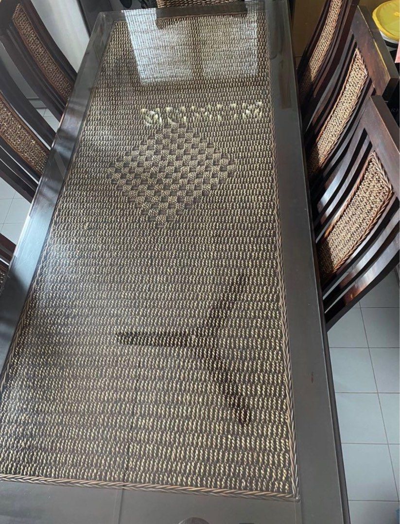 Balinese Teak Wood Dining Table, Furniture &amp; Home Living, Furniture ... pertaining to Exploring the cultural significance of balinese teak dining table craftsmanship