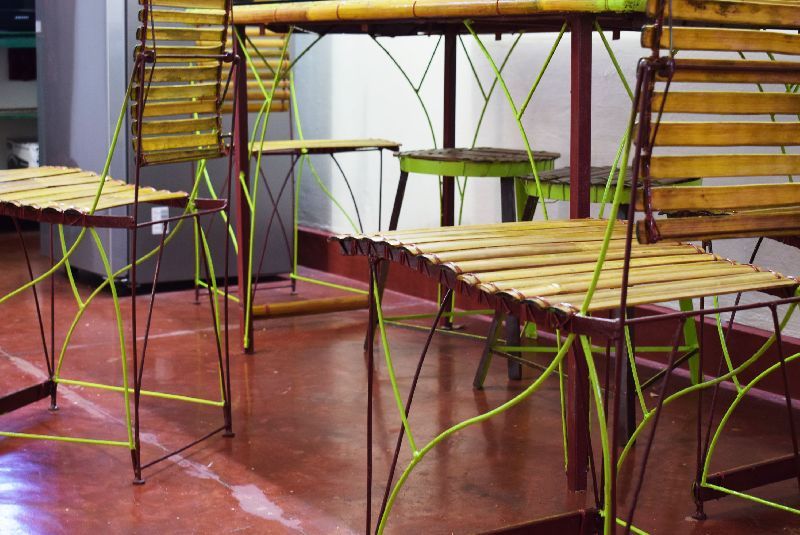 Bamboo Dining Table Set, For Home Furniture, Feature : Eco-Friendly At ... with Bamboo dining tables that blend sustainability with style