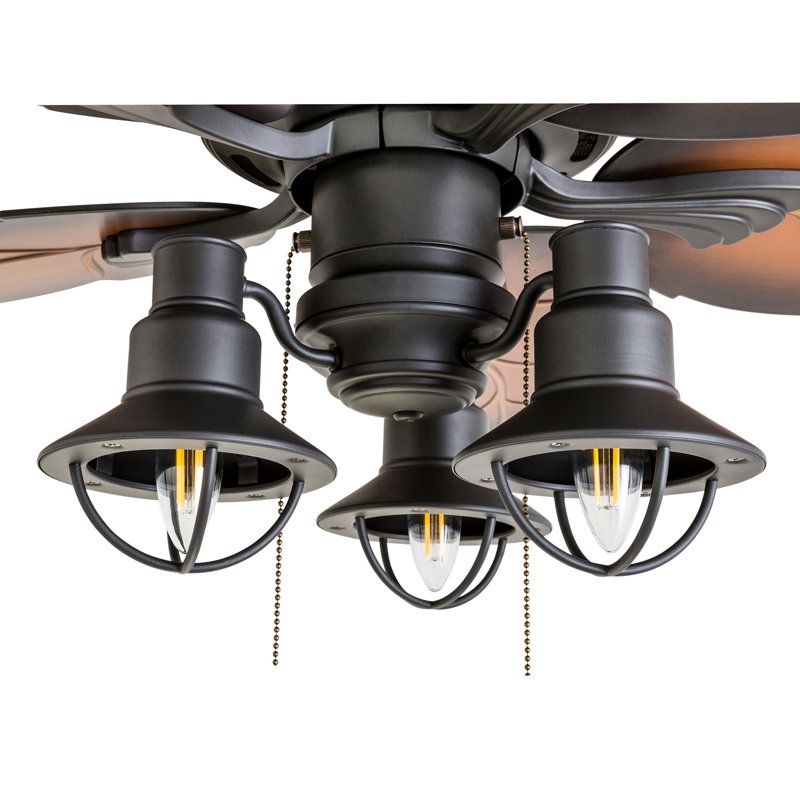 Beachcrest Home Calypso 52&quot;Weather Resistant Ceiling Fan With Light ... inside Maximizing comfort with open space ceiling fans designed for outdoor use