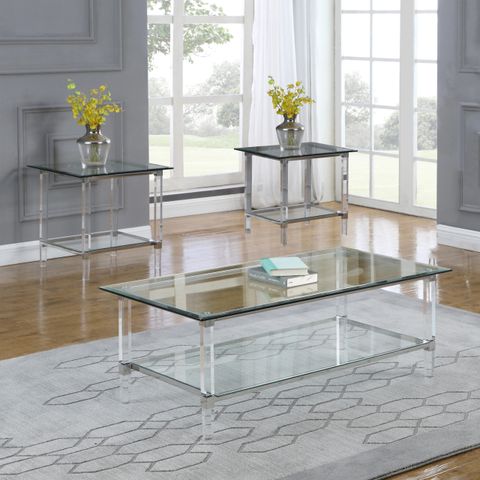 Beautiful And Elegant Glass Coffee Table Sets For Your Home - Coffee ... intended for Beyond the Look Practical Versatility of the Coaster Black Glass Tables