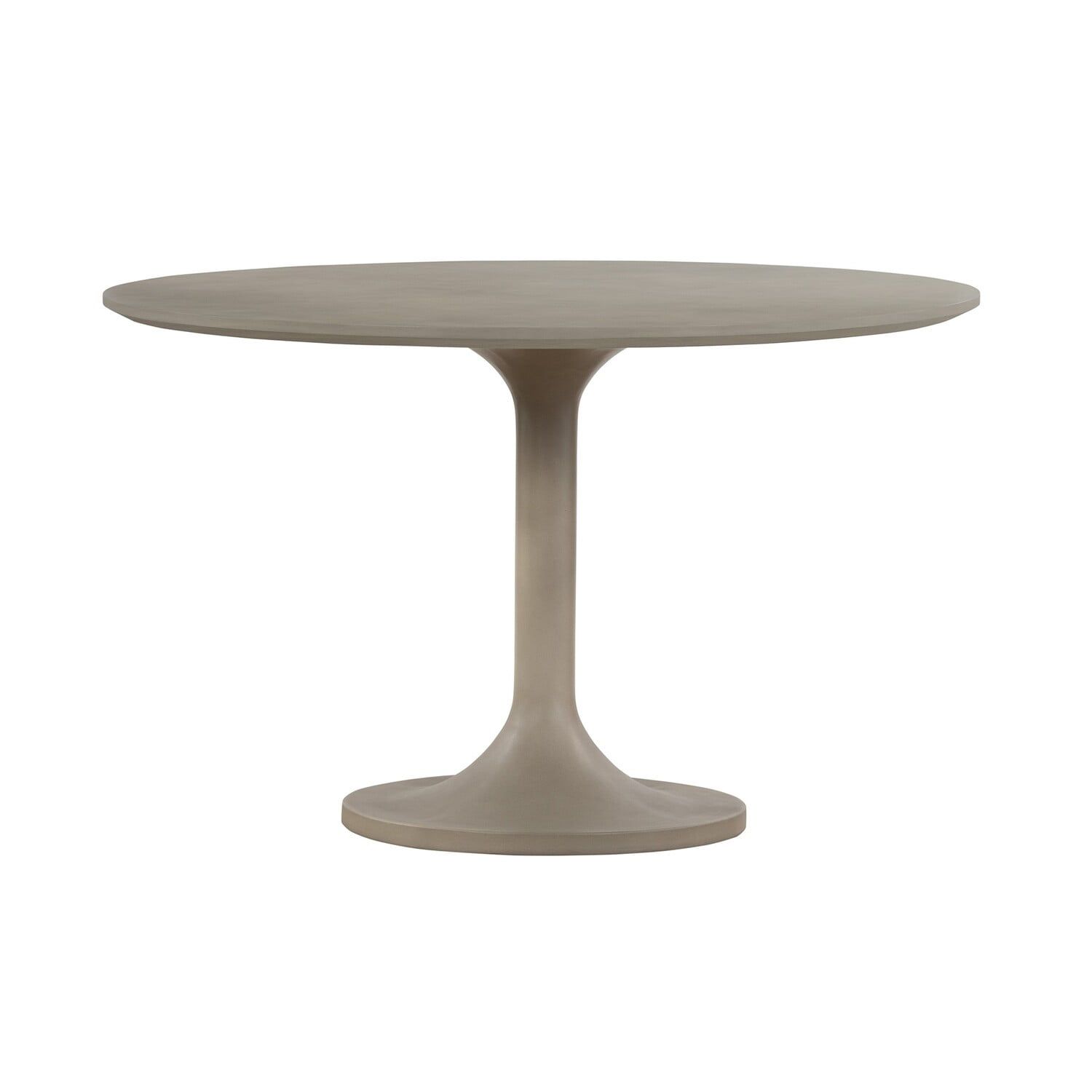 Benjara Pippa Concrete And Metal Tulip Round Dining Table - Walmart.com regarding Pippa Concrete And Metal Tulip Round Dining Table