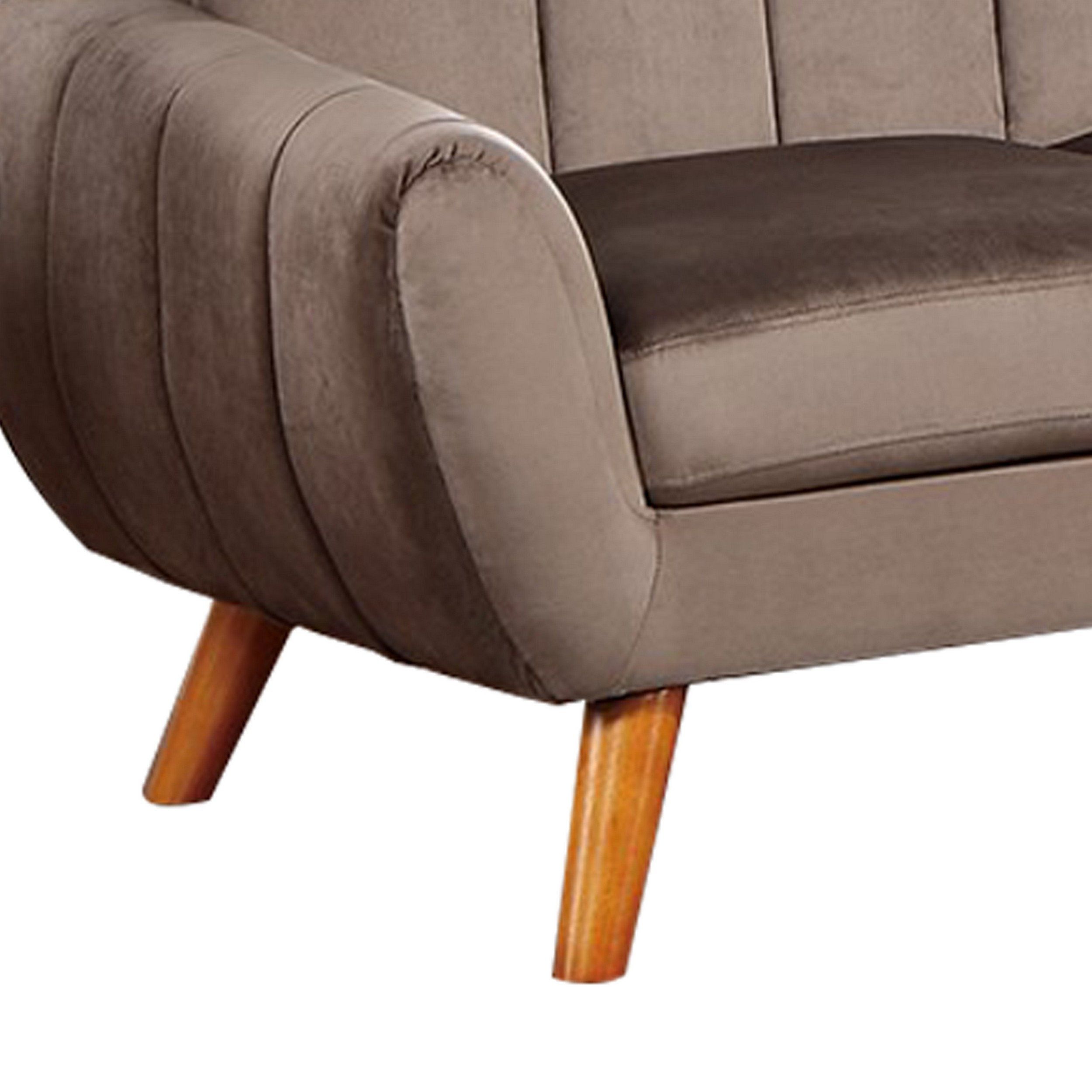 Benzara Bm286362 L Shaped Sectional Sofa, Vertical Tufting, Velvet ... throughout Styling Your Benzara L-Shaped Sofa for Maximum Comfort and Appeal