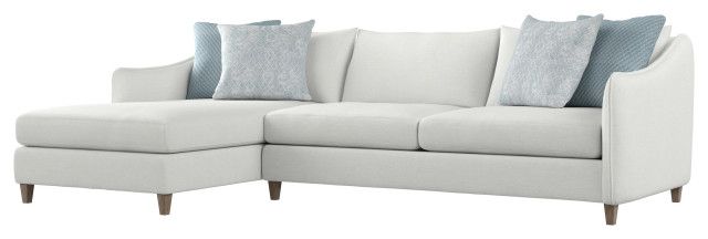 Bernhardt Joli Fabric Sectional, 101&quot; W X 64&quot; D X 42&quot; H - Transitional - Sectional Sofas - By ... for Creating Cozy Spaces The Bernhardt Joli Fabric Sectional in Real Homes