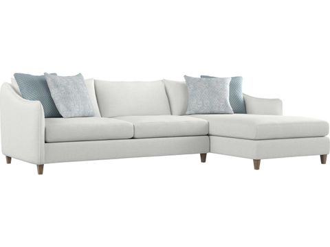 Bernhardt Plush Joli Burgundy Upholstered Sectional Sofa With Raf ... intended for The Bernhardt Joli Sectional What Experts Want You to Know