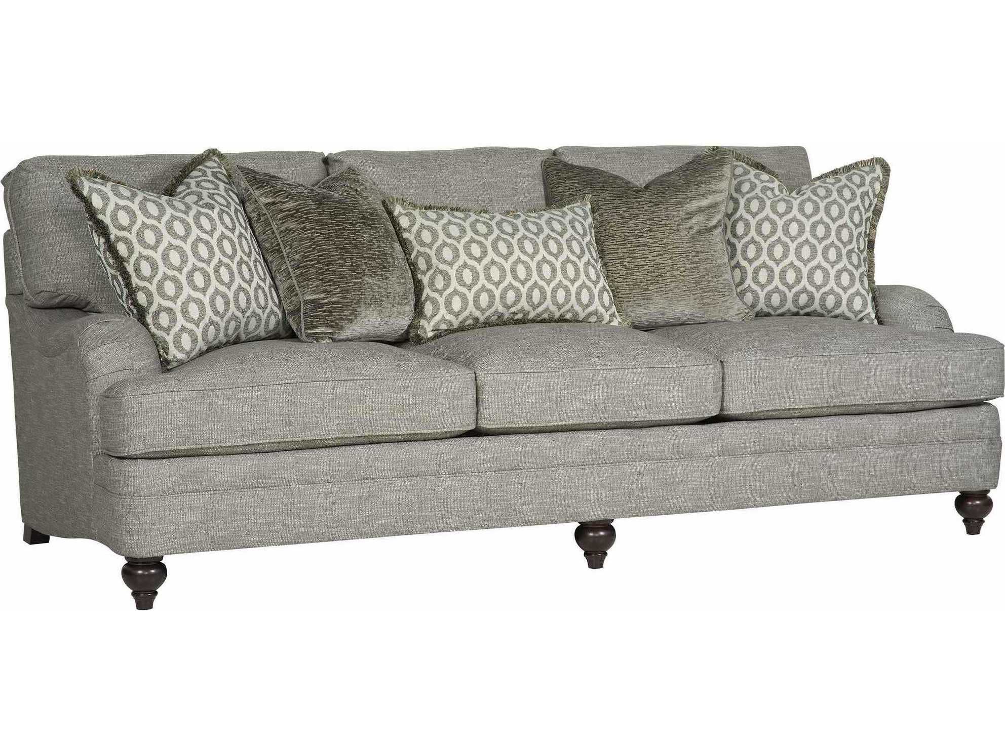 Bernhardt Tarleton Mocha Gray Upholstered Sofa | Bhb4267G within Bernhardt Tarleton Short Sofa, Gray
