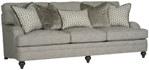 Bernhardt Tarleton Sofa, Gray - Traditional - Sofas - By Hedgeapple | Houzz with regard to The Enduring Appeal of the Bernhardt Tarleton Short Sofa in a Sophisticated Gray