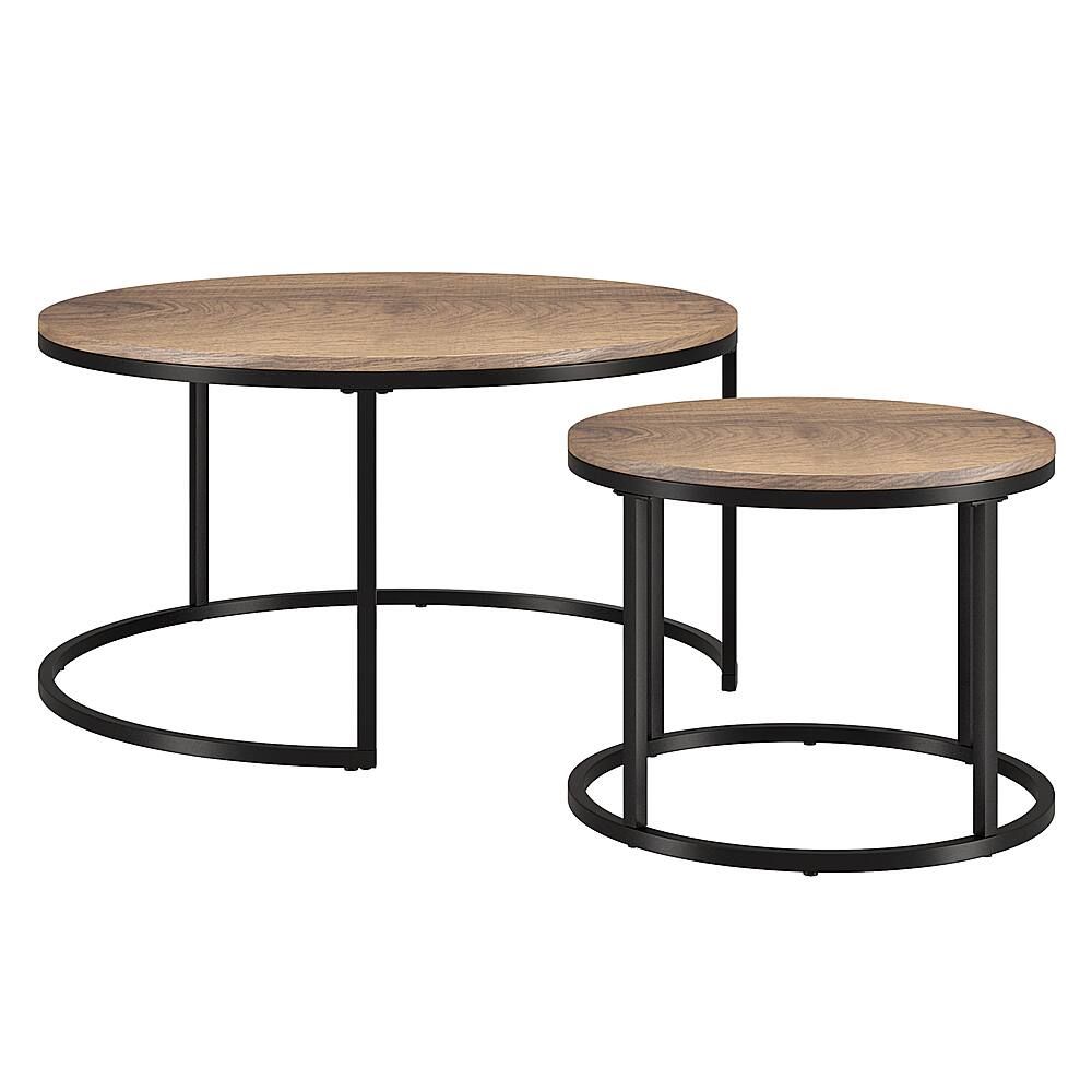 Best Buy: Camden&amp;Wells Watson Nesting Coffee Table (Set Of 2) Blackened ... for Norden Coffee Table Set Black &amp; Bronze