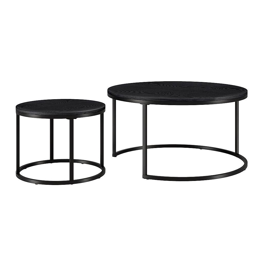 Best Buy: Camden&amp;Wells Watson Nesting Coffee Table (Set Of 2) Blackened ... intended for The Enduring Appeal of the Norden Coffee Table Set Black &amp;amp; Bronze