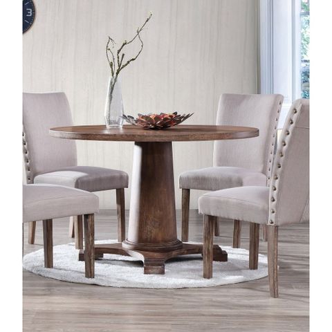 Best Master Funriture Antique Natural Oak Dining Table, Brown | Oak Dining Table, Dining Table ... within Ellen Antique Natural Oak Dining Table