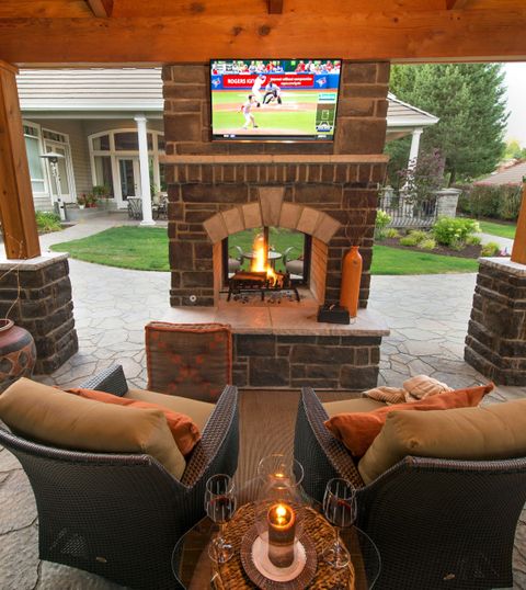 Best Outdoor Fireplace Design – Fireplace Guide By Chris inside Understanding airflow needs for outdoor ceiling fans on expansive covered decks